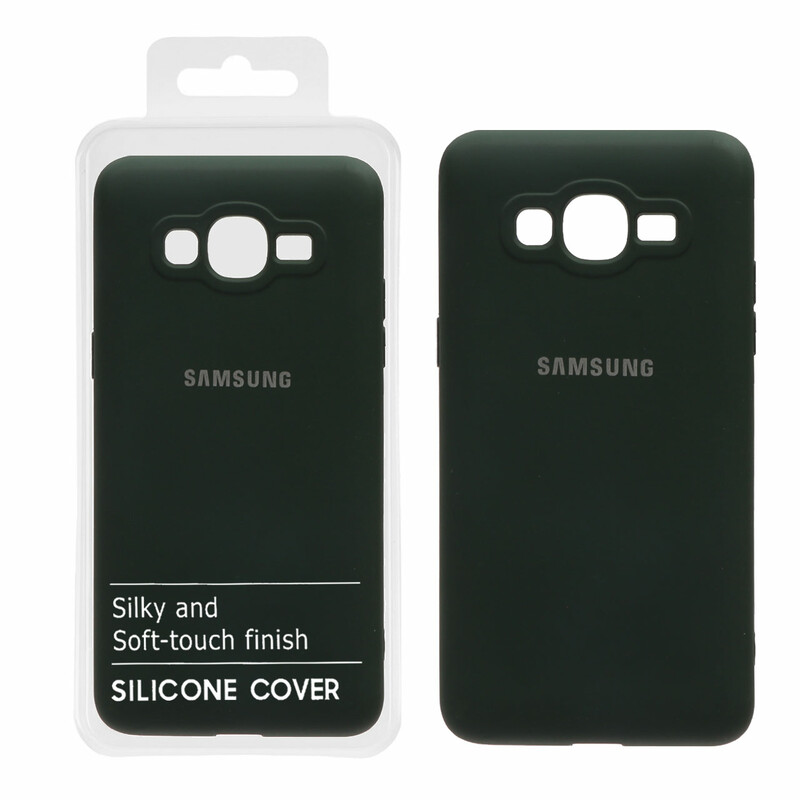قاب نیو سیلیکون محافظ لنزدار RFF مدل Samsung Galaxy J2 Prime / G530 / Grand Prime - سبز تیره (پک دار)