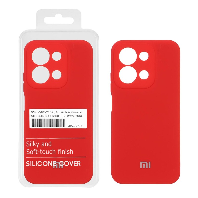 قاب نیو سیلیکون محافظ لنزدار RFF مدل Xiaomi Redmi 15C / Poco C85 - قرمز (پک دار)