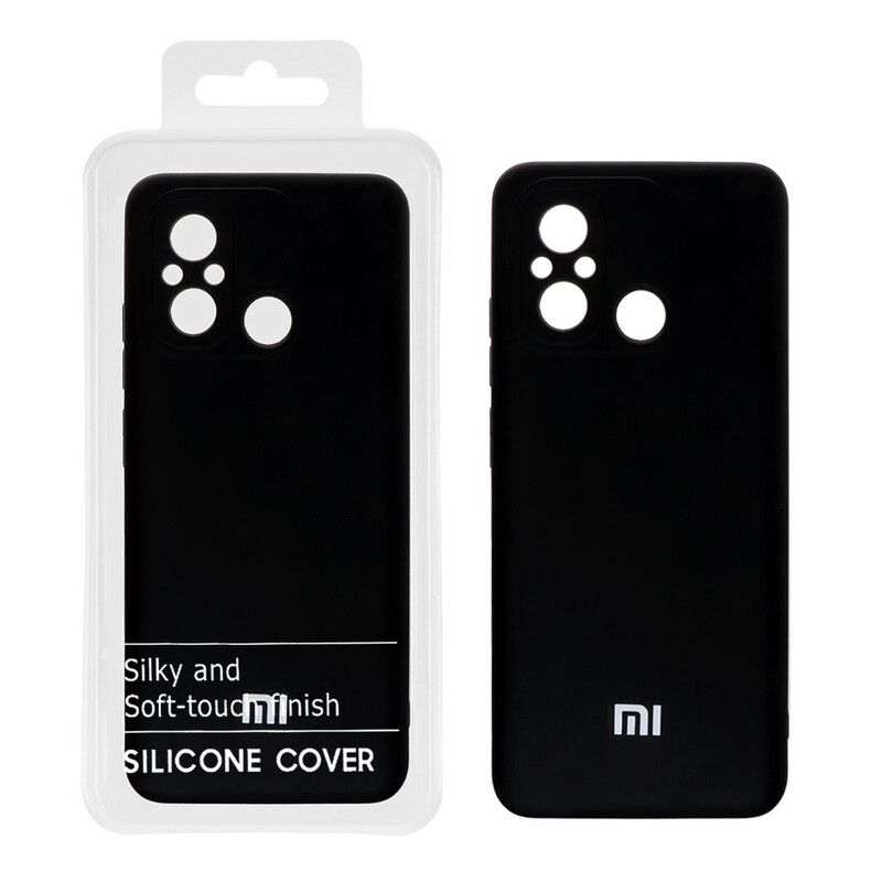 قاب نیو سیلیکون محافظ لنزدار RFF مدل Xiaomi Redmi 12C - مشکی (پک دار)
