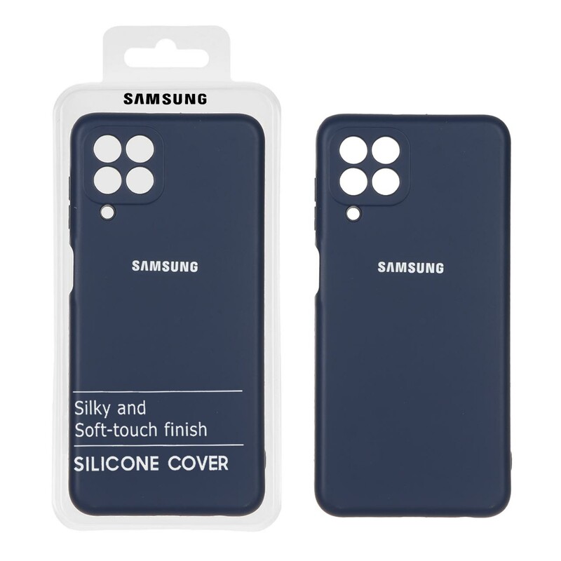 قاب نیو سیلیکون محافظ لنزدار RFF مدل Samsung Galaxy M33 5G - سرمه ای (پک دار)