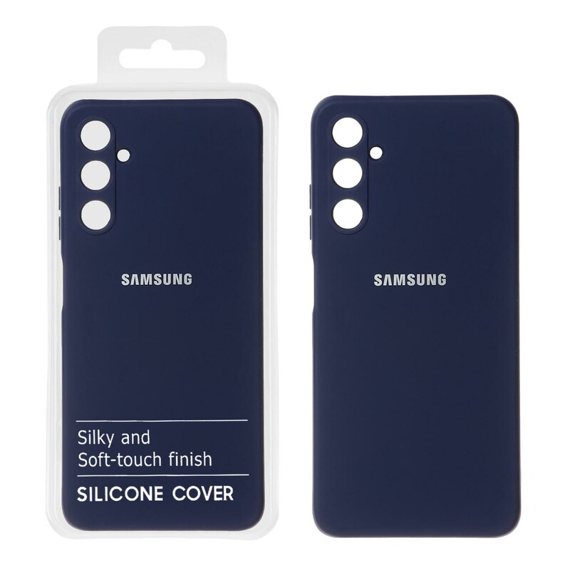 قاب نیو سیلیکون محافظ لنزدار RFF مدل Samsung Galaxy A05s / M14 4G / F14 4G - سرمه ای (پک دار)