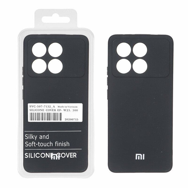 قاب نیو سیلیکون محافظ لنزدار RFF مدل Xiaomi Poco X6 Pro 5G / Redmi K70E - مشکی (پک دار)