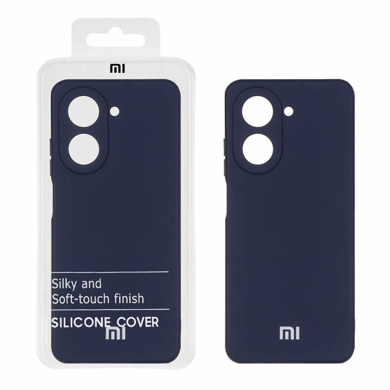 قاب نیو سیلیکون محافظ لنزدار RFF مدل Xiaomi Redmi A5 / Poco C71 - سرمه ای (پک دار)