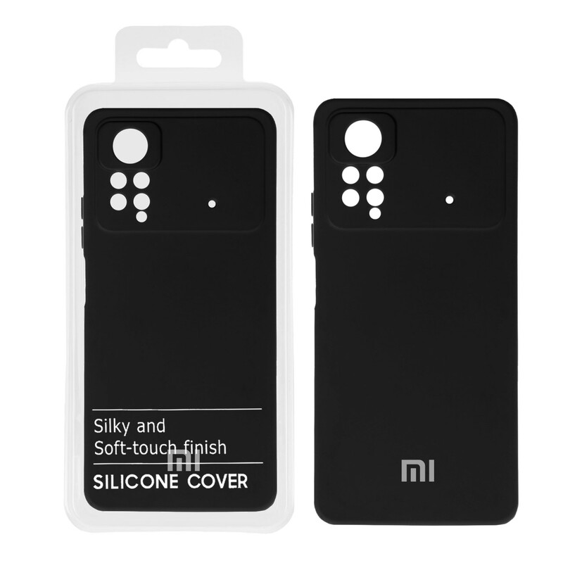 قاب نیو سیلیکون محافظ لنزدار RFF مدل Xiaomi Poco X4 Pro - مشکی (پک دار)