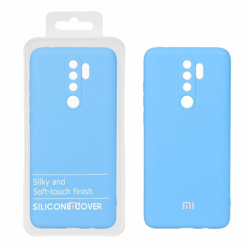 قاب نیو سیلیکون محافظ لنزدار RFF مدل Xiaomi Redmi Note 8 Pro - آبی (پک دار)