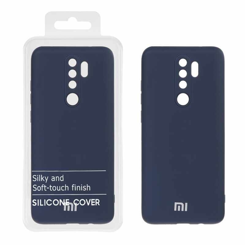 قاب نیو سیلیکون محافظ لنزدار RFF مدل Xiaomi Redmi Note 8 Pro - سرمه ای (پک دار)