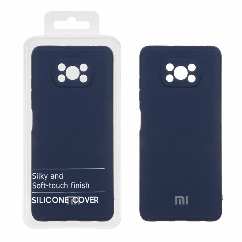 قاب نیو سیلیکون محافظ لنزدار RFF مدل Xiaomi Poco X3 / X3 Pro / X3 NFC - سرمه ای (پک دار)