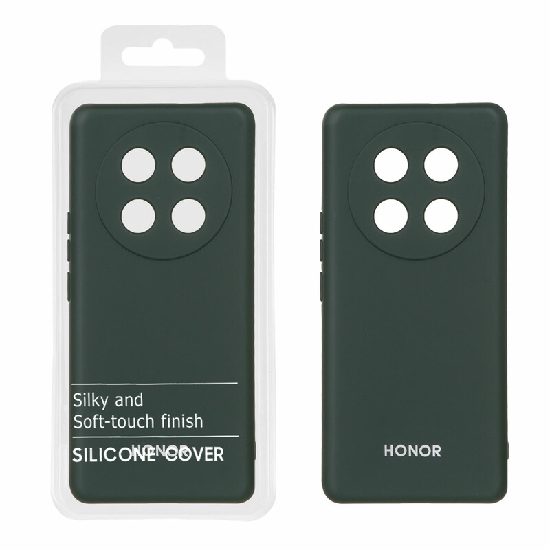 قاب نیو سیلیکون محافظ لنزدار RFF مدل Honor X9c - سبز تیره (پک دار)