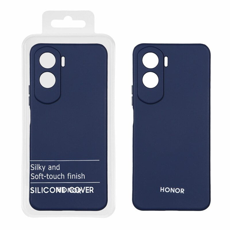 قاب نیو سیلیکون محافظ لنزدار RFF مدل Honor 90 Lite - سرمه ای (پک دار)