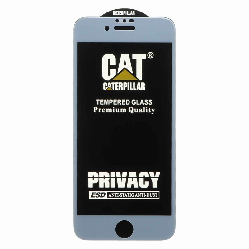 محافظ صفحه نمایش شیشه ای Full Cover Privacy Caterpillar - ESD مدل Apple IPhone 6 / IPhone 6S / IPhone 7 / IPhone 8 - سفید