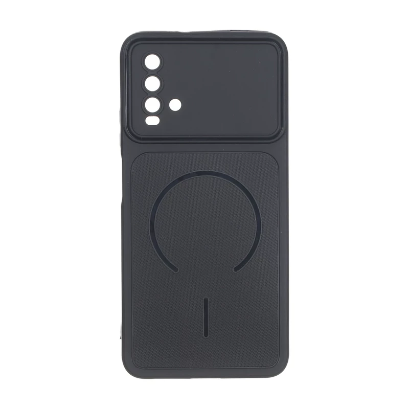 قاب سوزنی طرح مگ سیف دور لنز برجسته Xiaomi Redmi 9T 4G - مشکی
