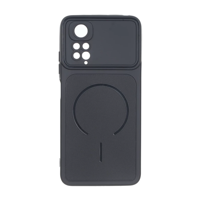 قاب سوزنی طرح مگ سیف دور لنز برجسته Xiaomi Redmi Note 11 4G / Redmi Note 11S - مشکی