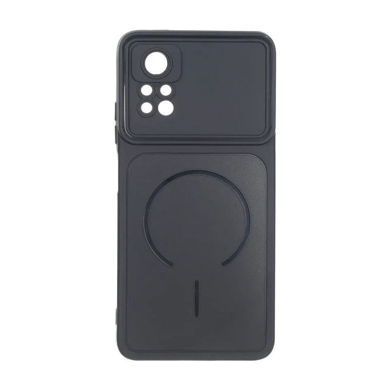 قاب سوزنی طرح مگ سیف دور لنز برجسته Xiaomi Redmi Note 12 Pro 4G / Redmi Note 11 Pro - مشکی