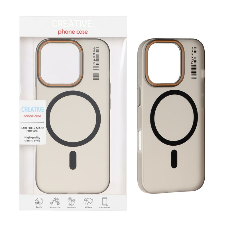 قاب اورجینال Syndee پشت مات MagSafe مدل Apple iPhone 16 Pro - مشکی (پک دار)