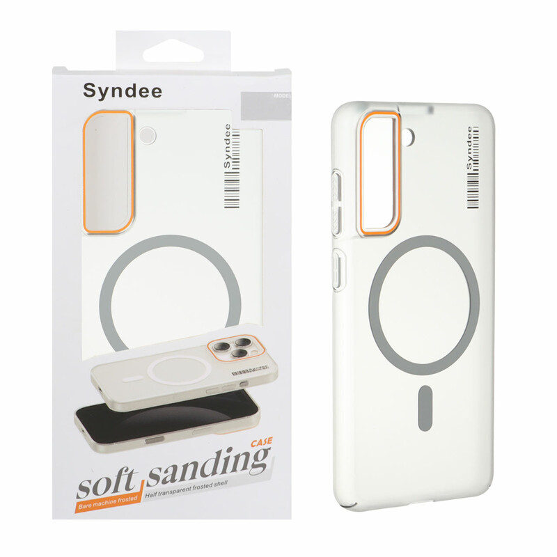 قاب اورجینال Syndee پشت مات MagSafe مدل Samsung Galaxy S21 FE - خاکستری (پک دار )