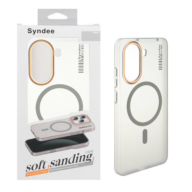 قاب اورجینال Syndee پشت مات MagSafe مدل Xiaomi Poco X7 Pro - خاکستری (پک دار )