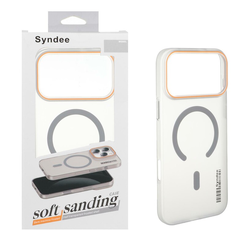 قاب اورجینال Syndee پشت مات MagSafe مدل Apple iPhone 17 Pro Max - خاکستری (پک دار )