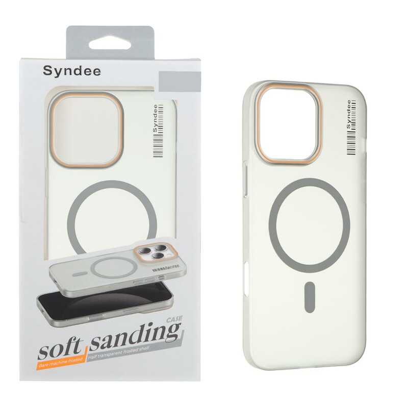 قاب اورجینال Syndee پشت مات MagSafe مدل Apple iPhone 16 Pro Max - خاکستری (پک دار)