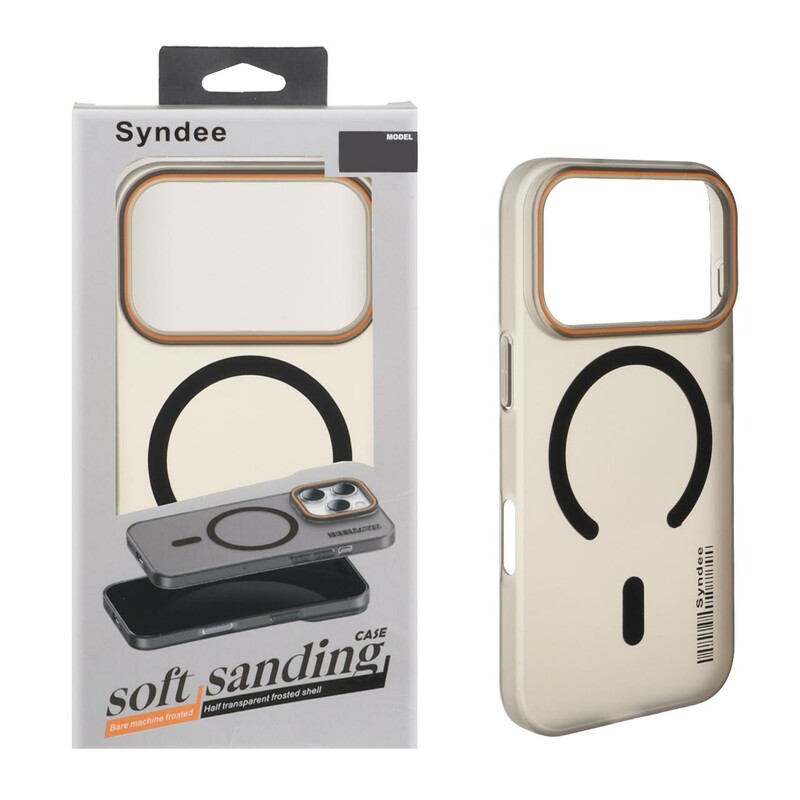 قاب اورجینال Syndee پشت مات MagSafe مدل Apple iPhone 17 Pro / iPhone 18 Pro - مشکی (پک دار )
