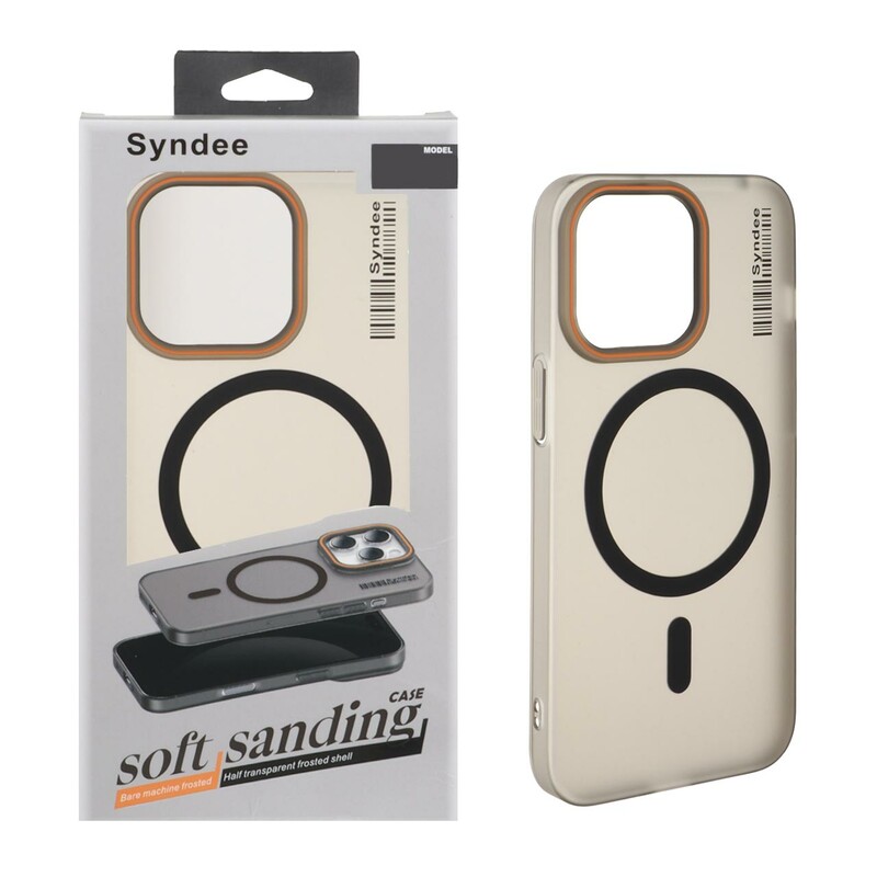 قاب اورجینال Syndee پشت مات MagSafe مدل Apple iPhone 13 Pro - مشکی (پک دار )