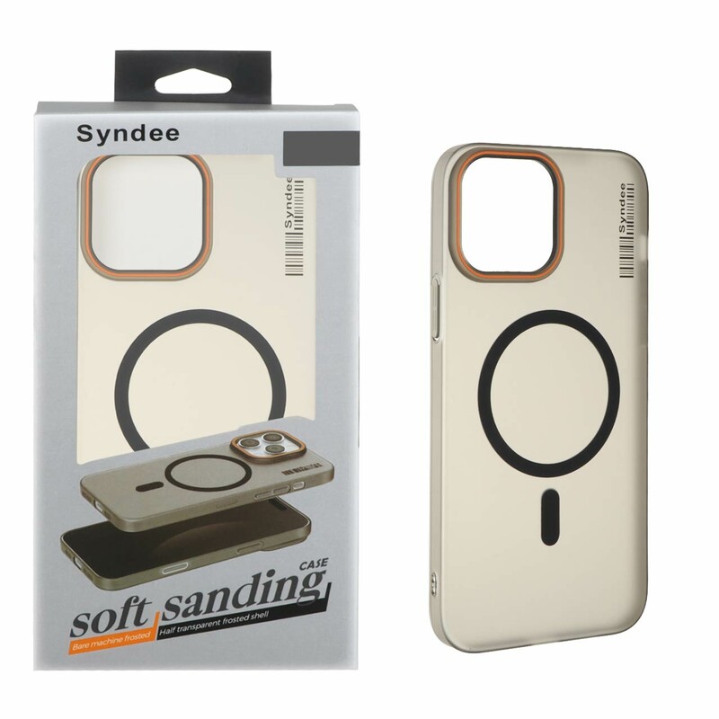 قاب اورجینال Syndee پشت مات MagSafe مدل Apple iPhone 13 Pro Max - مشکی (پک دار)