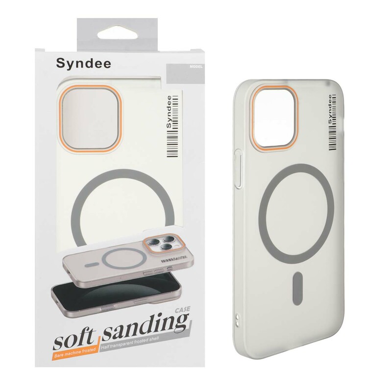 قاب اورجینال Syndee پشت مات MagSafe مدل Apple iPhone 12 Pro / iPhone 12 - خاکستری (پک دار )