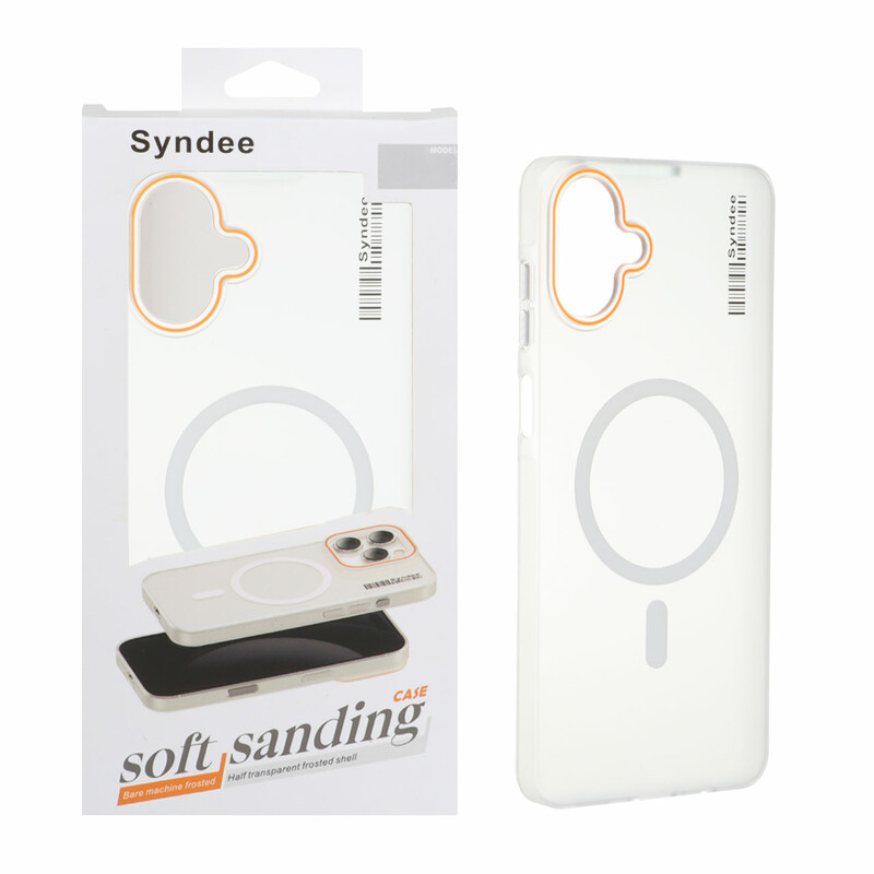 قاب اورجینال Syndee پشت مات MagSafe مدل Samsung Galaxy A07 - سفید (پک دار )
