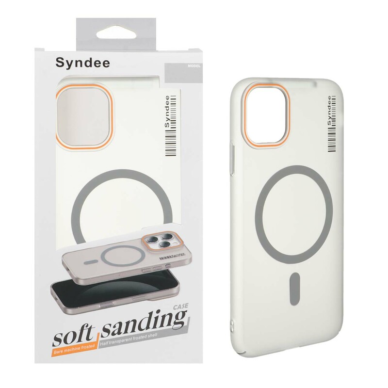 قاب اورجینال Syndee پشت مات MagSafe مدل Apple iPhone 11 - خاکستری (پک دار )