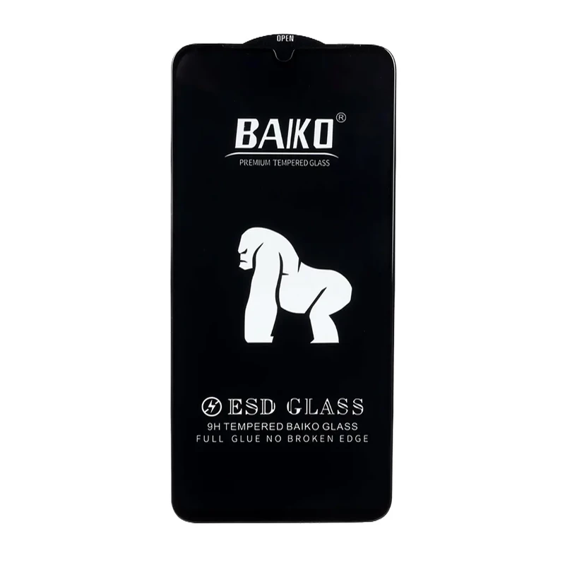 محافظ صفحه نمایش شیشه ای Anti Static - ESD Baiko مدل Samsung Galaxy A07 / A06 / A05 / Xiaomi Redmi 13C / Poco C65 / Poco M6 5G / Honor X7 / X7A / Realme C51 / Realme C53