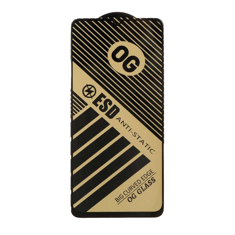 محافظ صفحه نمایش شیشه ای Full Cover OG Anti Static ESD مدل Samsung Galaxy A07 / A06 / A05 / Xiaomi Redmi 13C / Poco C65 / Poco M6 5G / Honor X7 / X7A / Realme C51 / Realme C53