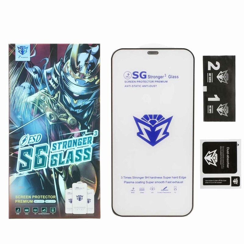 محافظ صفحه نمایش شیشه ای Full Cover Esd-SG مدل iPhone 12 / 12 Pro (پک دار)