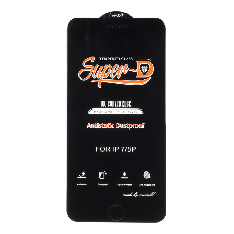 محافظ صفحه نمایش شیشه ای Full Cover Super D Mietubl مدل Apple iPhone 7 Plus / iPhone 8 Plus - مشکی
