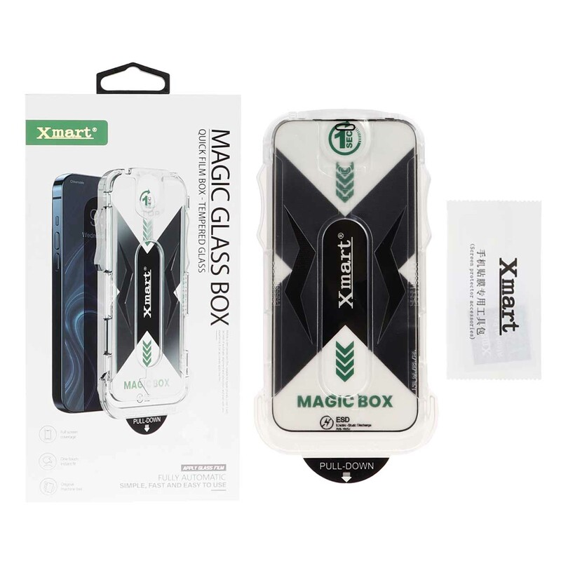 محافظ صفحه نمایش شیشه ای اورجینال XMART - Magic Glass Box مدل Iphone 12 / 12 Pro (پک دار)
