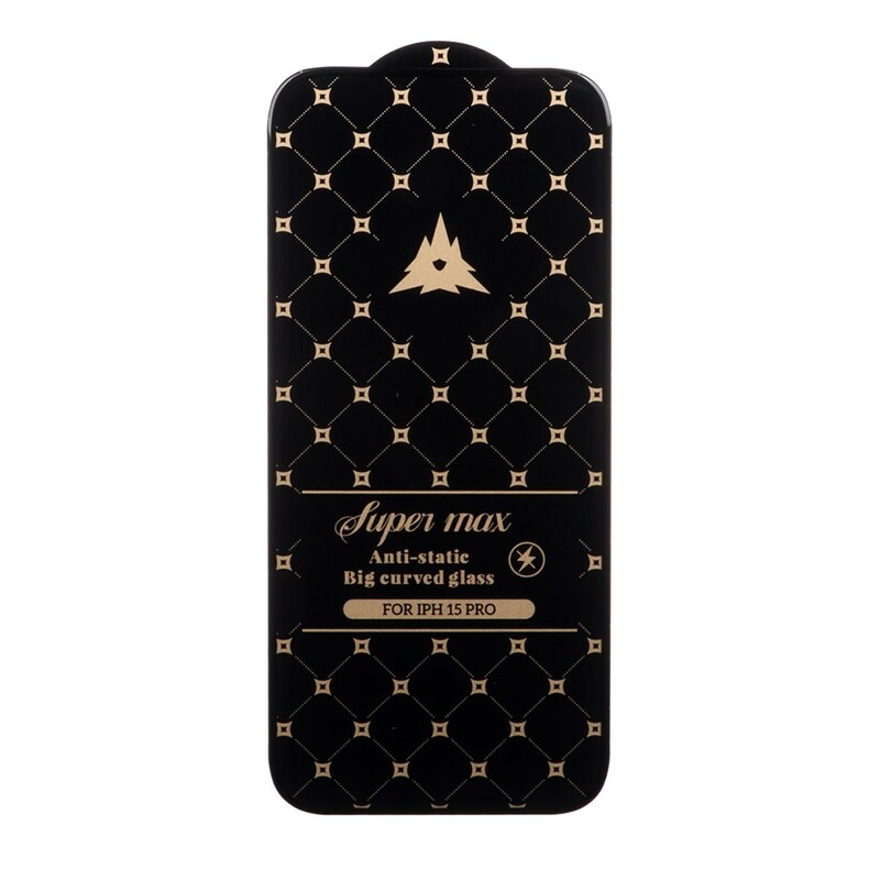 محافظ صفحه نمایش شیشه ای Apple iPhone 15 Pro - Full Cover Super Max - Anti Static
