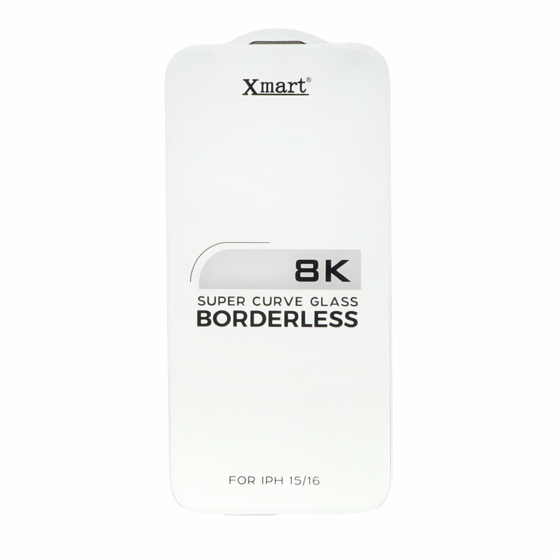محافظ صفحه نمایش شیشه ای اورجینال بدون حاشیه XMART Super Curve 8K مدل Apple iPhone 16 / iPhone 15 / iPhone 14 Pro