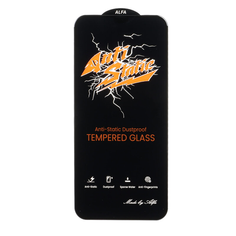 محافظ صفحه نمایش شیشه ای Full Cover Anti Static ALFA مدل Apple iPhone 11 Pro Max / iPhone X Max / iPhone Xs Max
