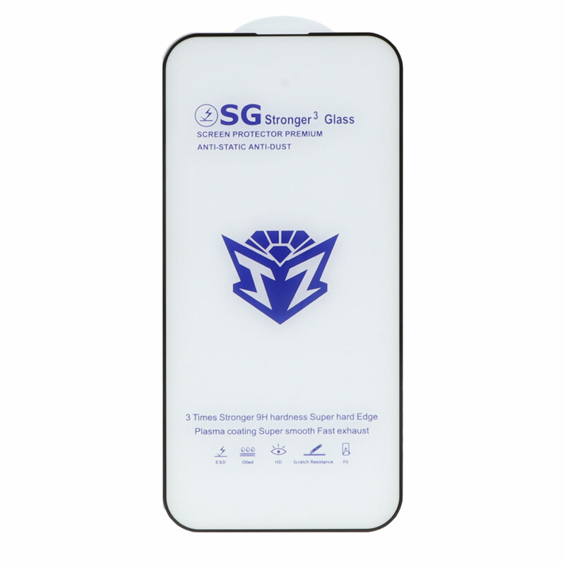 محافظ صفحه نمایش شیشه ای Full Cover Esd-SG مدل Apple iphone 16 / iPhone 15 / iPhone 14 Pro