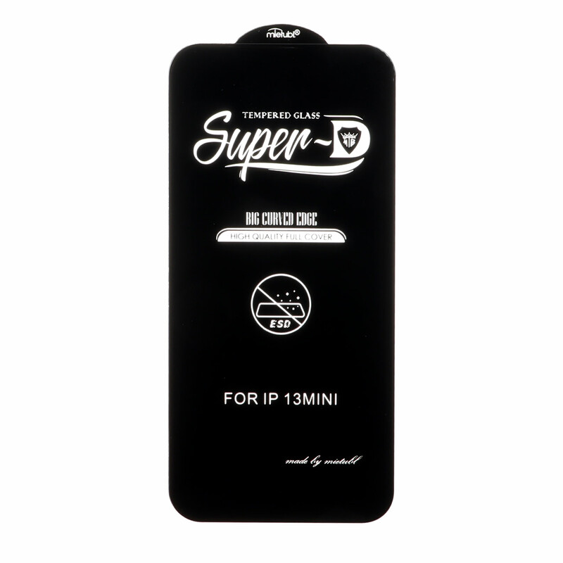 محافظ صفحه نمایش شیشه ای Apple iPhone 13 Mini - Full Cover Super D Mietubl - ESD - مشکی (بدون پک) - NTC ORG