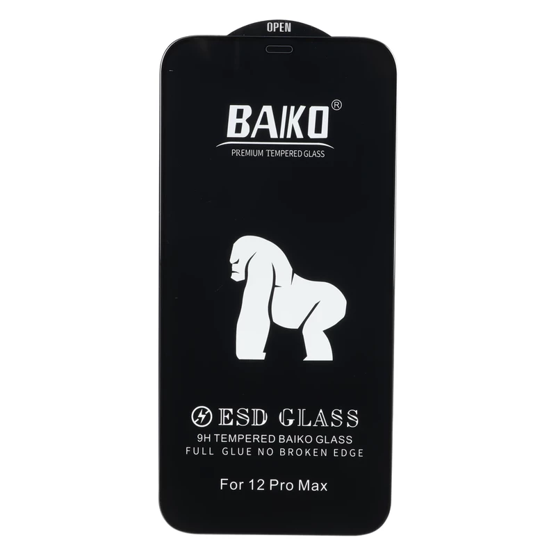 محافظ صفحه نمایش شیشه ای Anti Static - ESD Baiko مدل Apple iPhone 12 Pro Max