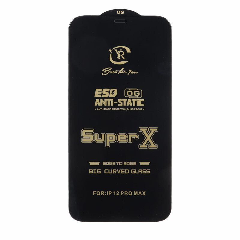 محافظ صفحه نمایش آنتی استاتیک Full Cover Super X مدل Apple iPhone 12 Pro Max