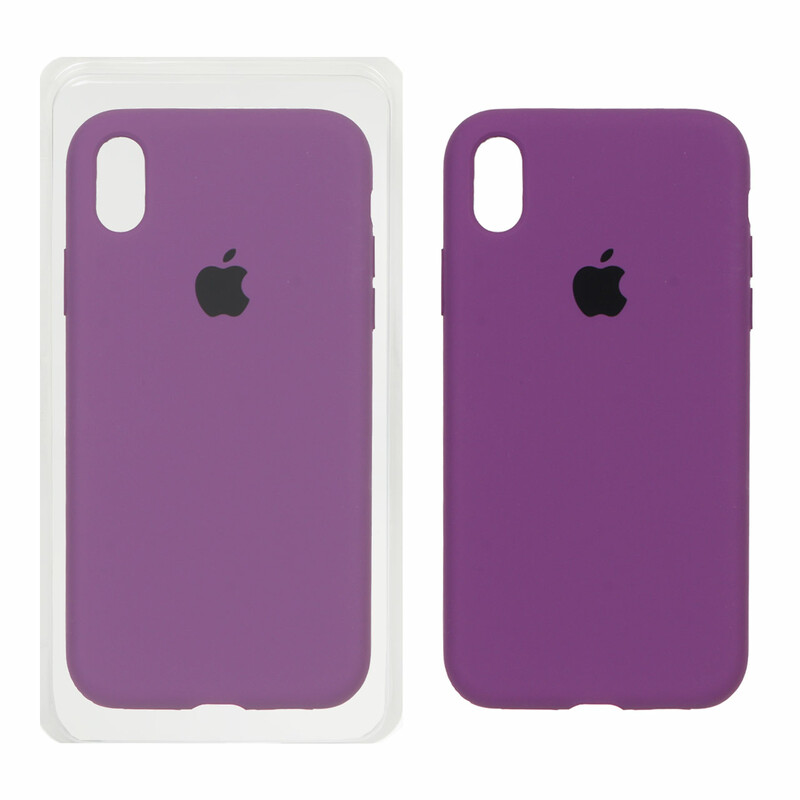 قاب سیلیکونی پاک کنی اورجینال Apple iPhone XR - ارغوانی (پک اصلی)