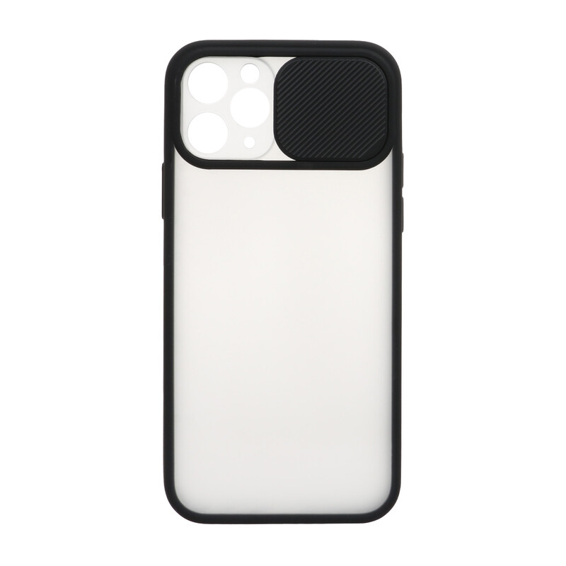 قاب پشت مات محافظ لنزدار کشویی Apple iPhone 11 Pro - مشکی