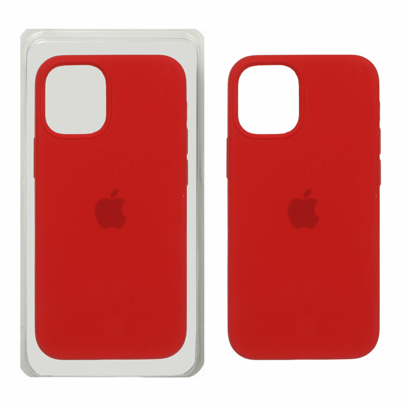 قاب سیلیکونی پاک کنی اورجینال Apple iPhone 12 Mini - قرمز (پک اصلی)