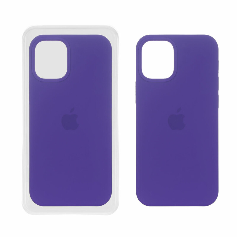 قاب سیلیکونی پاک کنی اورجینال Apple iPhone 12 Mini - بنفش (پک اصلی)