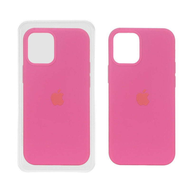 قاب سیلیکونی پاک کنی اورجینال Apple iPhone 12 Mini - سرخابی (پک اصلی)