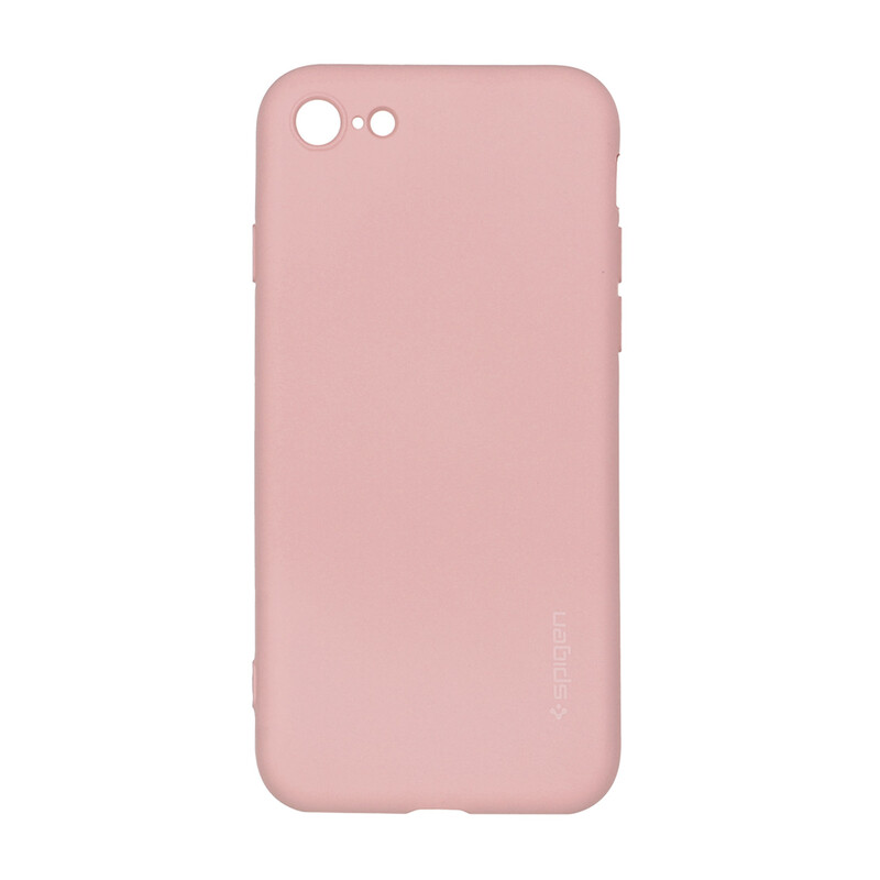 قاب سیلیکونی Spigen محافظ لنزدار Apple iPhone 7 / iPhone 8 / iPhone SE (2020) - صورتی چرک