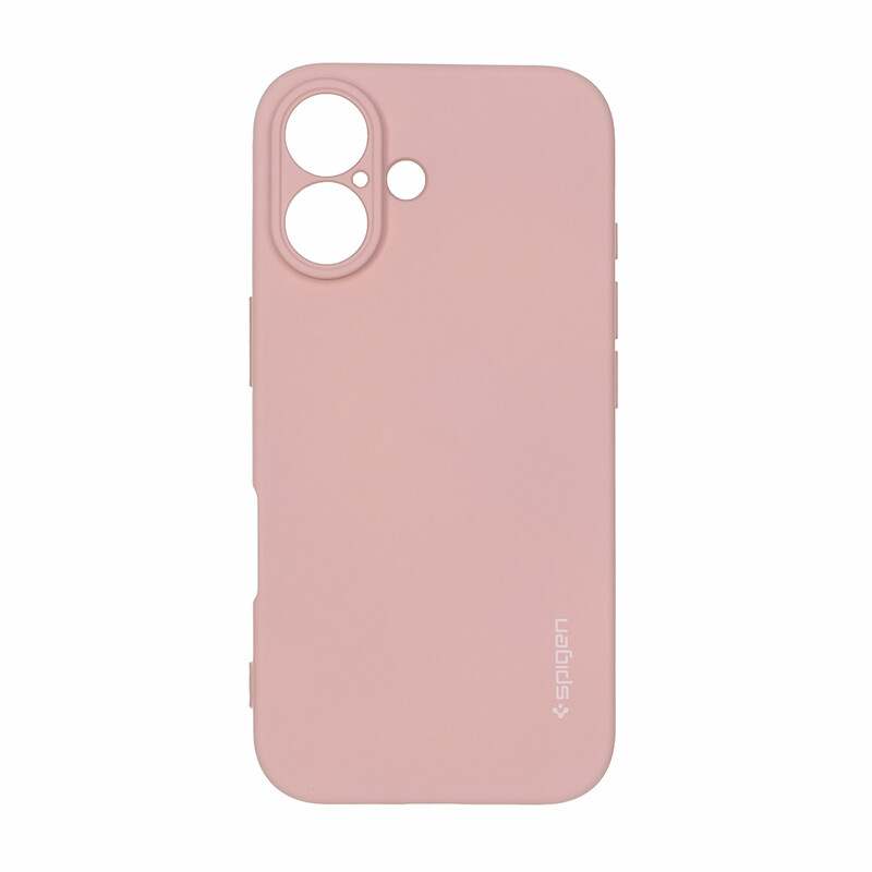 قاب سیلیکونی Spigen محافظ لنزدار Apple iPhone 16 - صورتی چرک