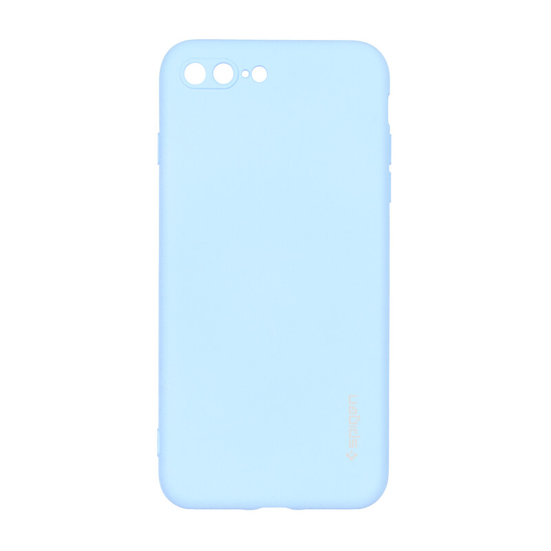 قاب سیلیکونی Spigen محافظ لنزدار Apple iPhone 7 Plus / iPhone 8 Plus - آبی روشن