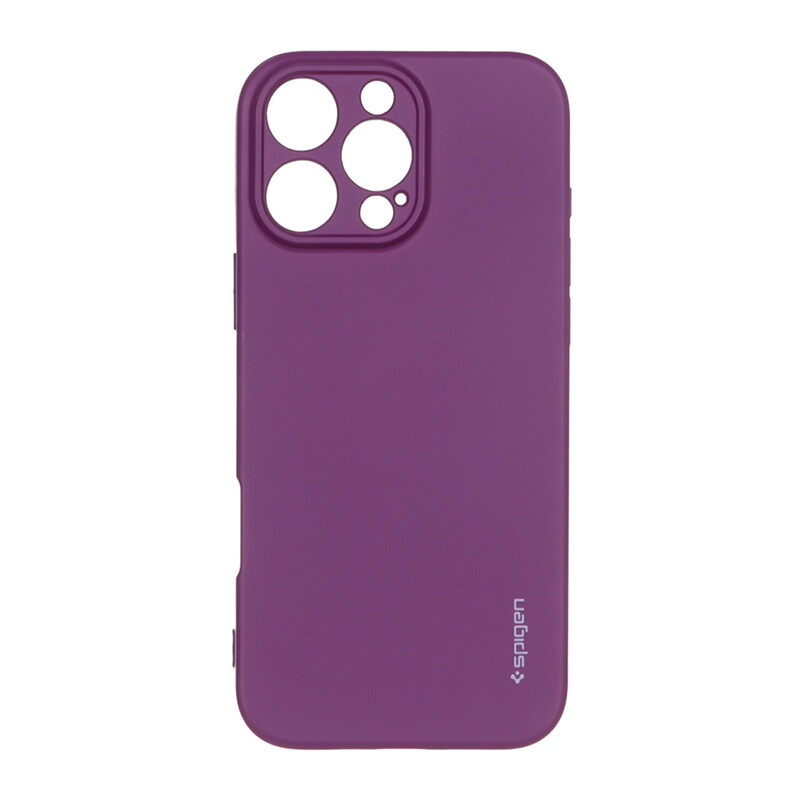 قاب سیلیکونی Spigen محافظ لنزدار Apple iPhone 16 Pro Max - ارغوانی