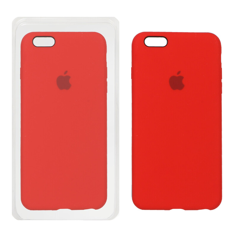 قاب سیلیکونی پاک کنی اورجینال Apple iPhone 6 Plus / iPhone 6s Plus - قرمز (پک اصلی)
